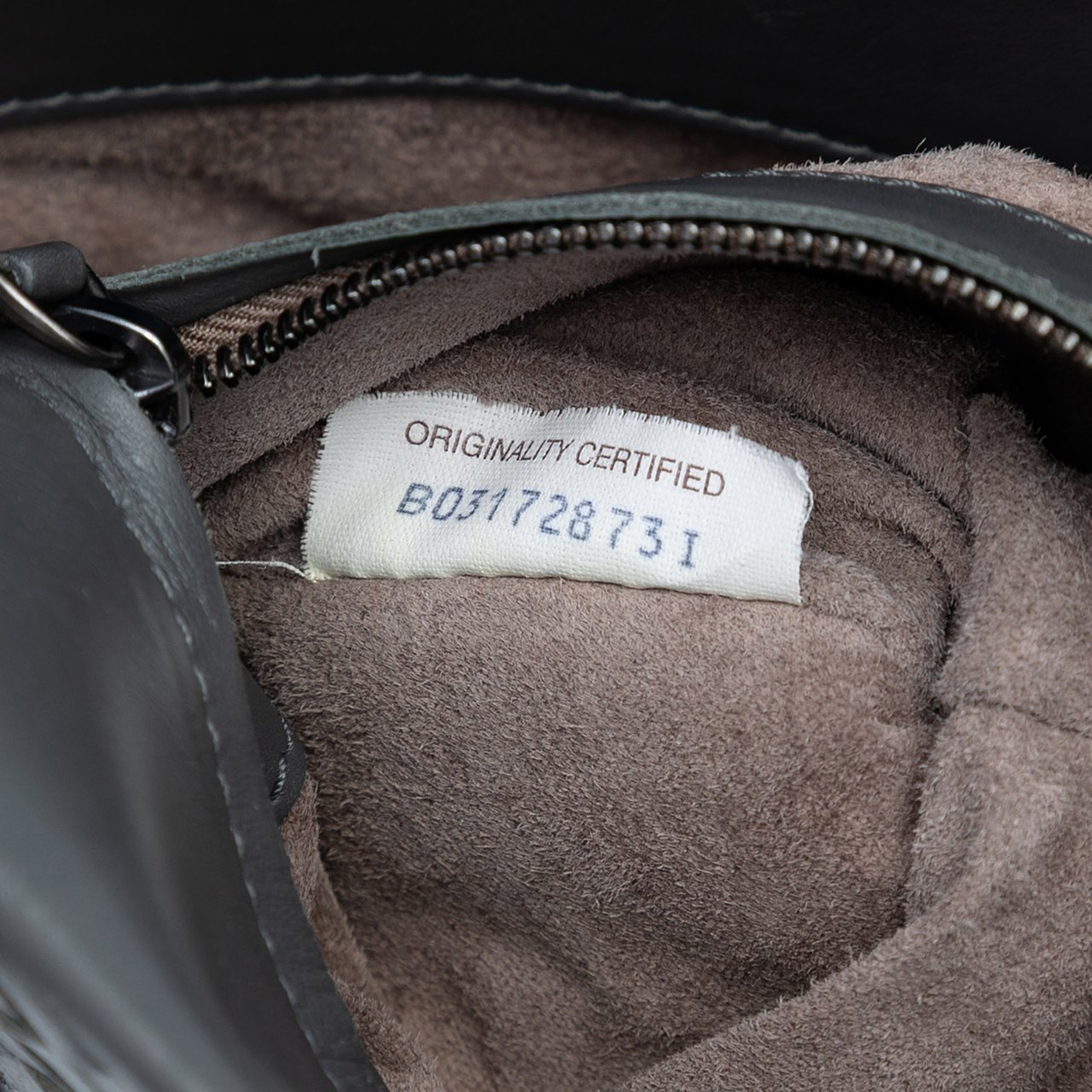 Bottega Veneta Small Nappa Intrecciato Roma Satchel Grijs