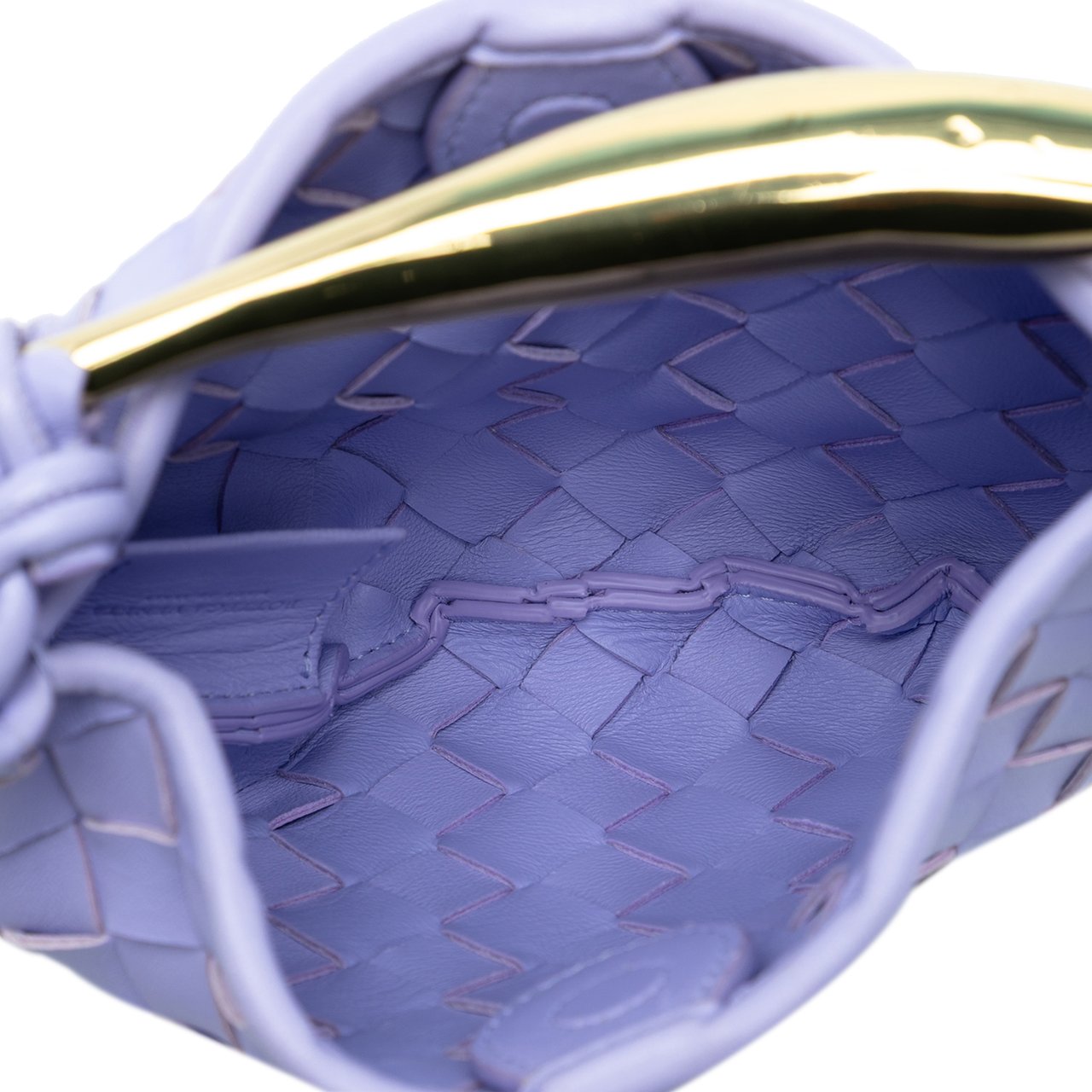 Bottega Veneta Baby Lambskin Intrecciato Sardine Paars