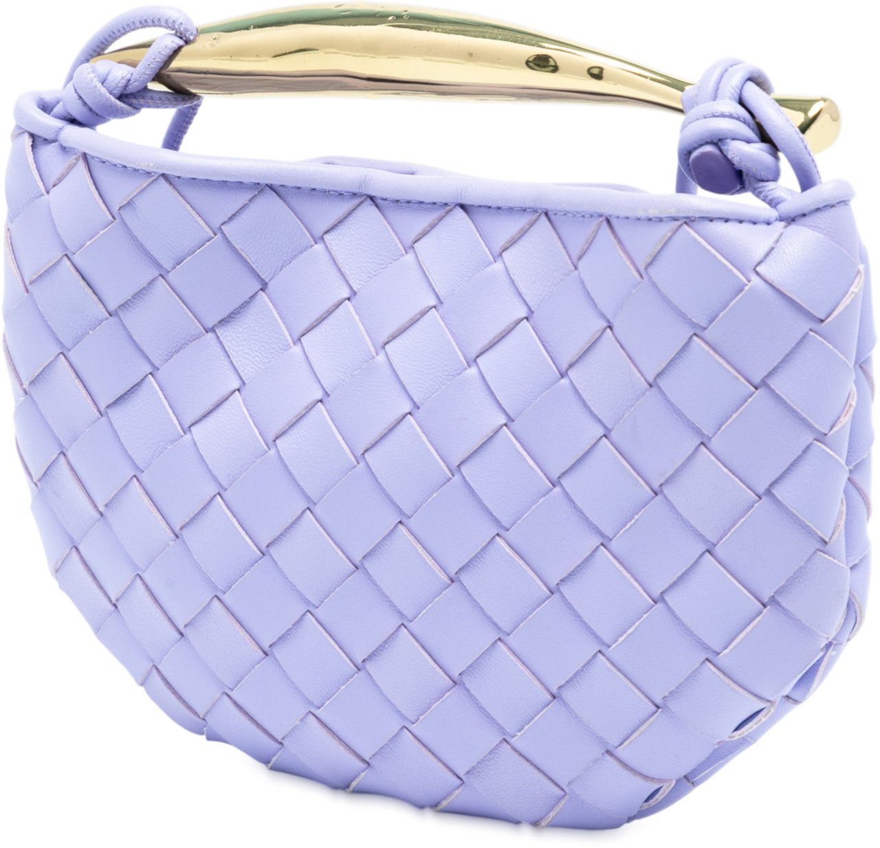 Bottega Veneta Baby Lambskin Intrecciato Sardine Paars