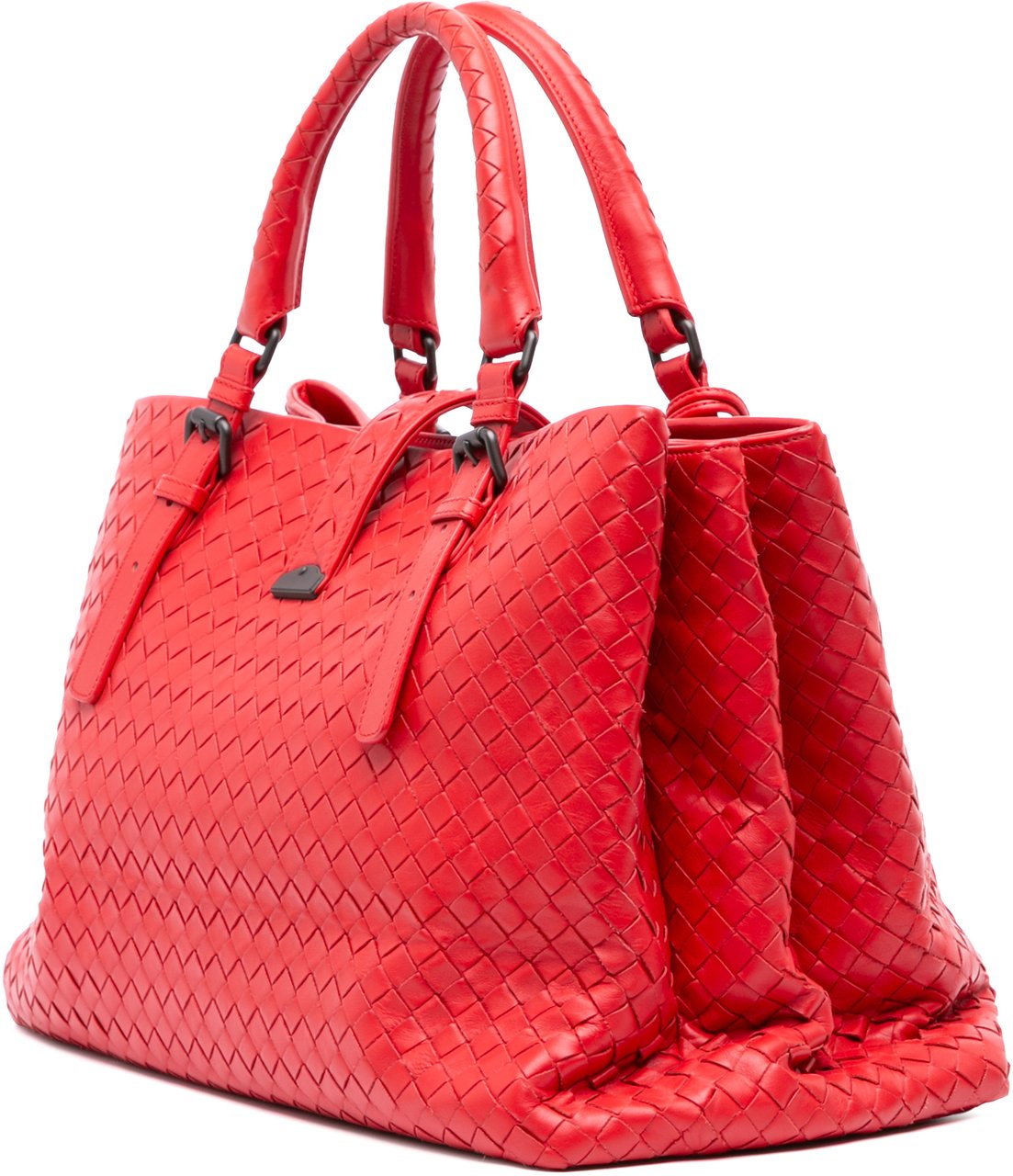 Bottega Veneta Medium Nappa Intrecciato Roma Tote Rood
