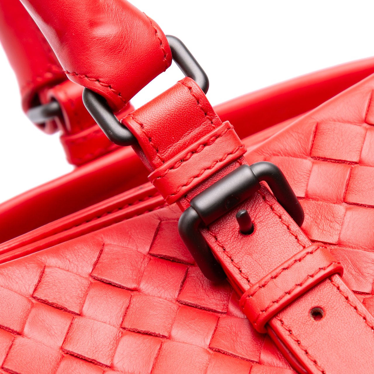 Bottega Veneta Medium Nappa Intrecciato Roma Tote Rood