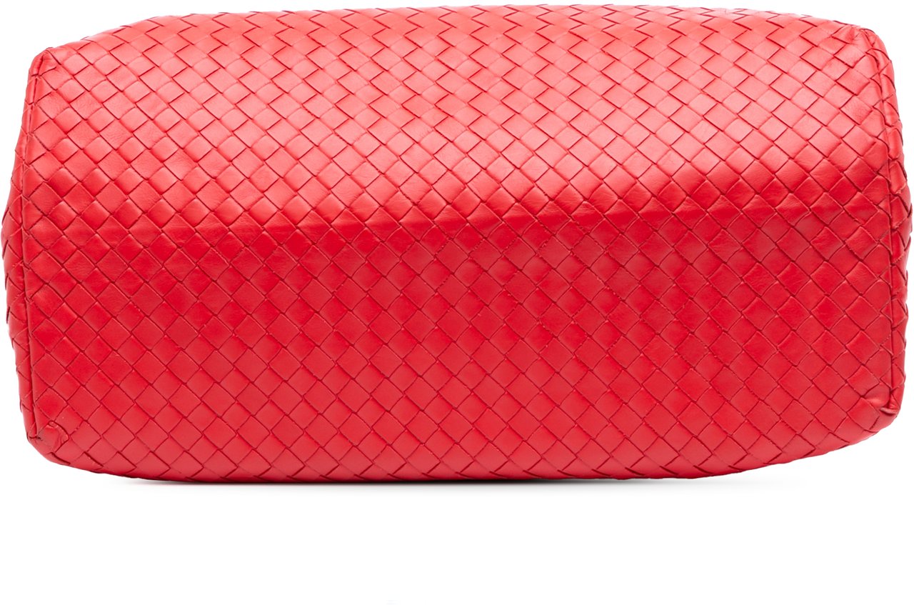 Bottega Veneta Medium Nappa Intrecciato Roma Tote Rood