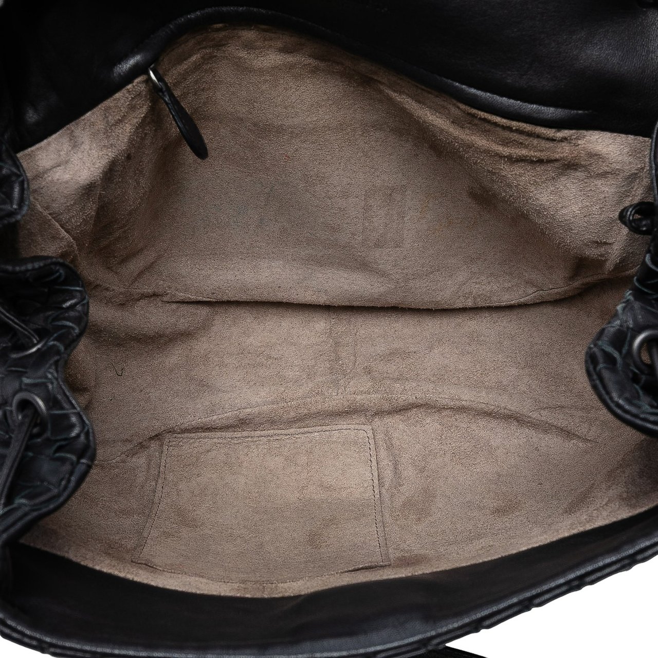 Bottega Veneta Nappa Intrecciato Flap Crossbody Zwart