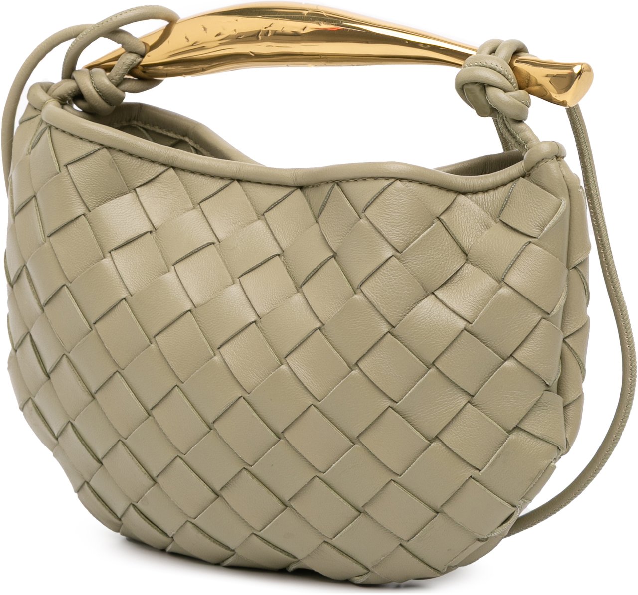 Bottega Veneta Baby Lambskin Intrecciato Sardine Bruin
