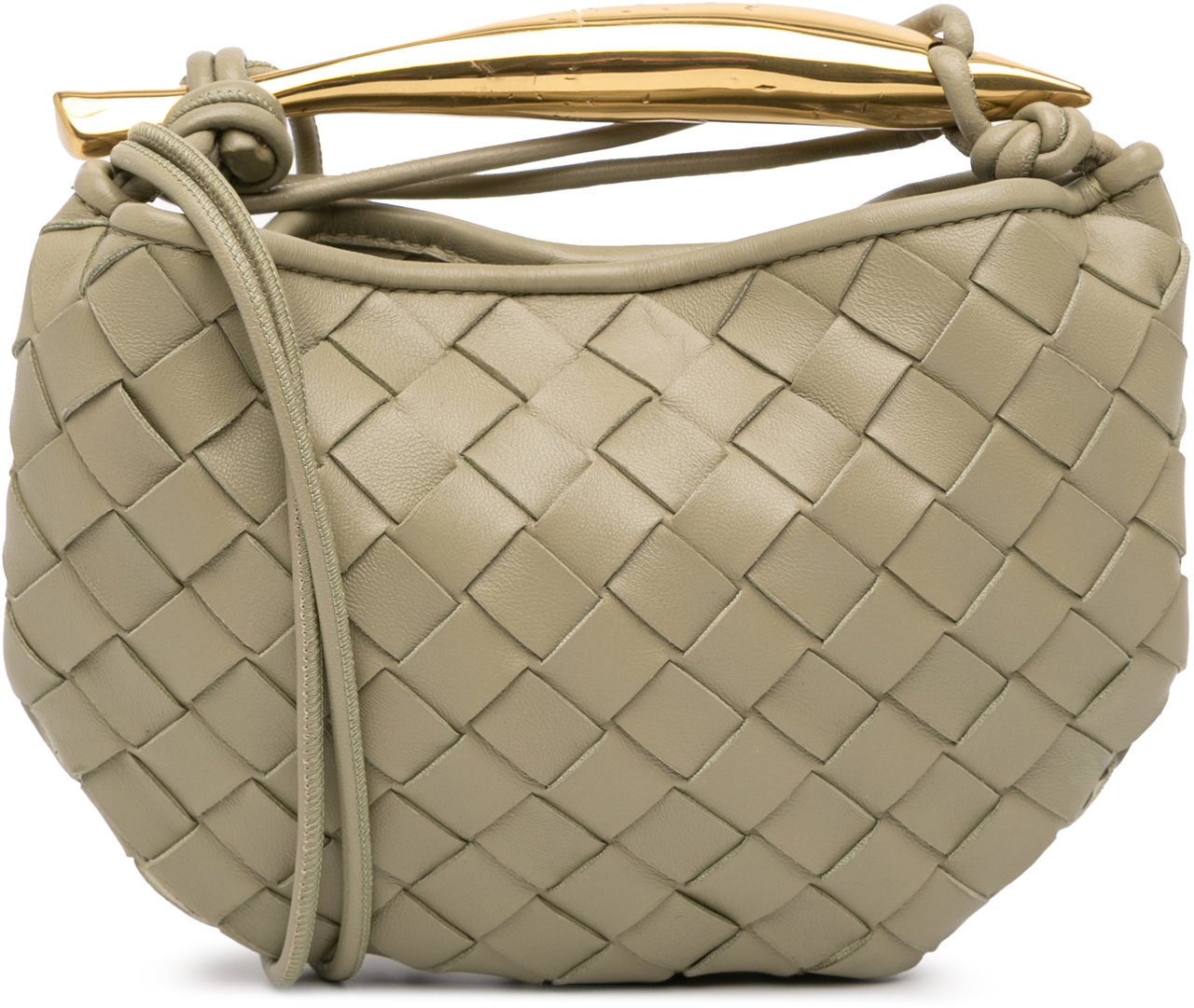 Bottega Veneta Baby Lambskin Intrecciato Sardine Bruin