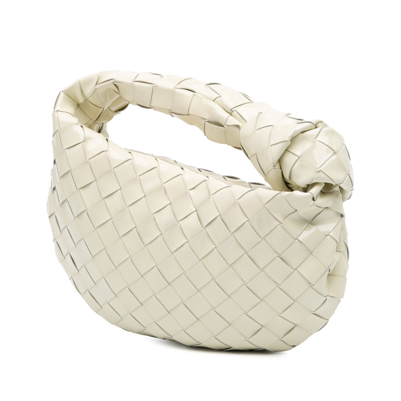 Bottega Veneta Mini Patent Intrecciato Jodie Wit