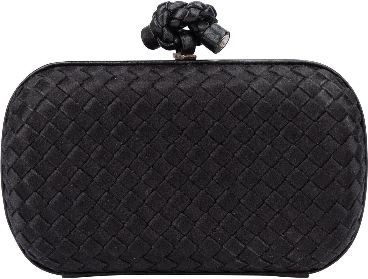 Bottega Veneta Bottega Veneta Black Knot Clutch Bag Zwart