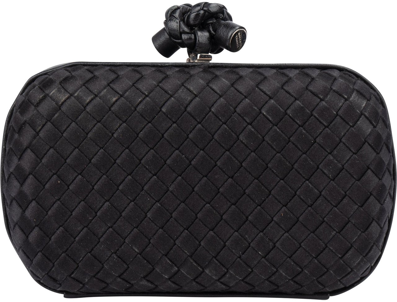 Bottega Veneta Bottega Veneta Black Knot Clutch Bag Zwart