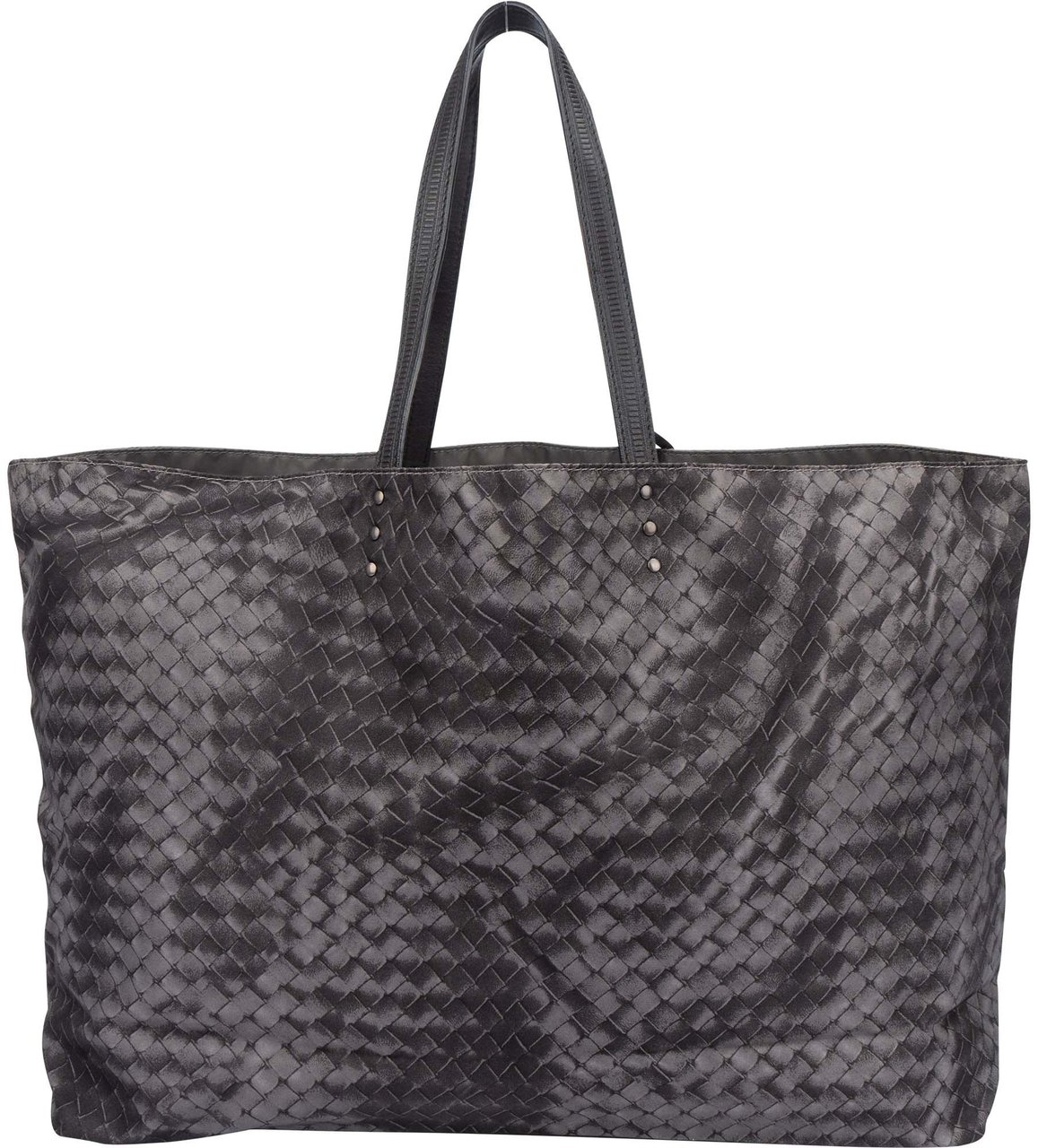 Bottega Veneta Bottega Veneta Intreccio Illusion Reversible Shopper Handbag Zwart
