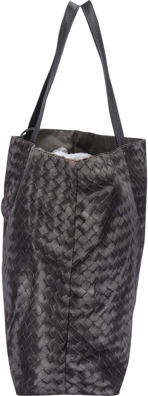 Bottega Veneta Bottega Veneta Intreccio Illusion Reversible Shopper Handbag Zwart