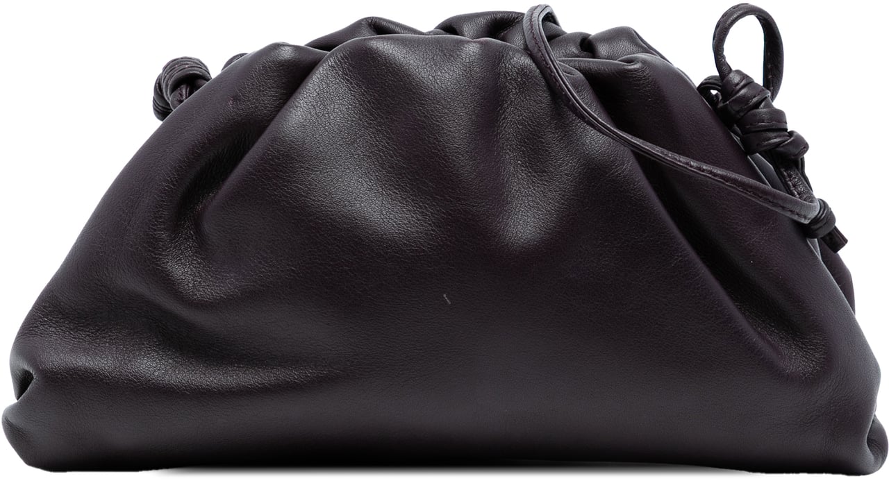 Bottega Veneta Lambskin The Mini Pouch Crossbody Paars