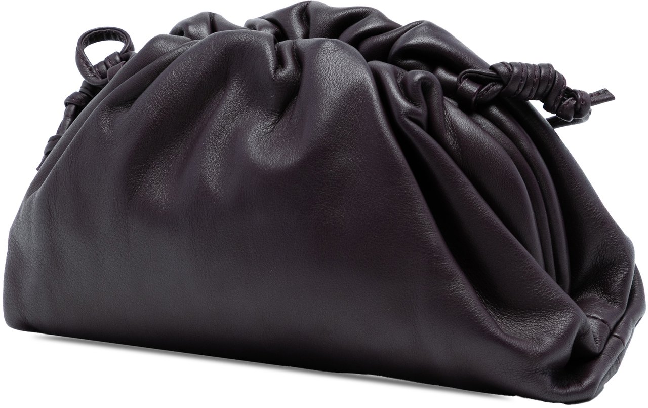 Bottega Veneta Lambskin The Mini Pouch Crossbody Paars