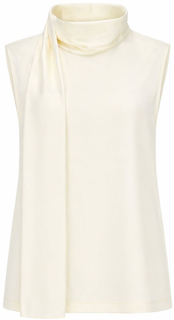 Bottega Veneta TOP IN SATIN DI SETA Wit