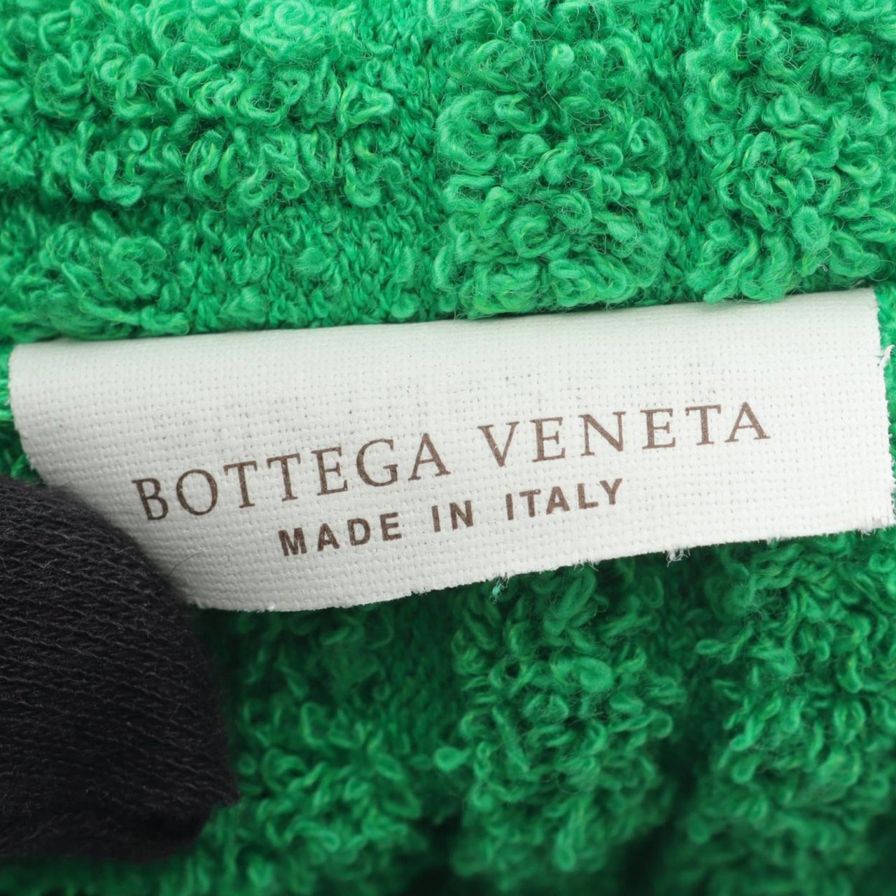 Bottega Veneta Terry Cloth Shopping Tote Groen