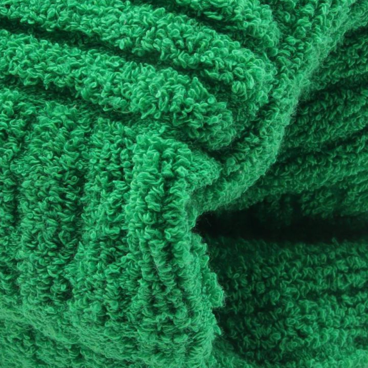 Bottega Veneta Terry Cloth Shopping Tote Groen