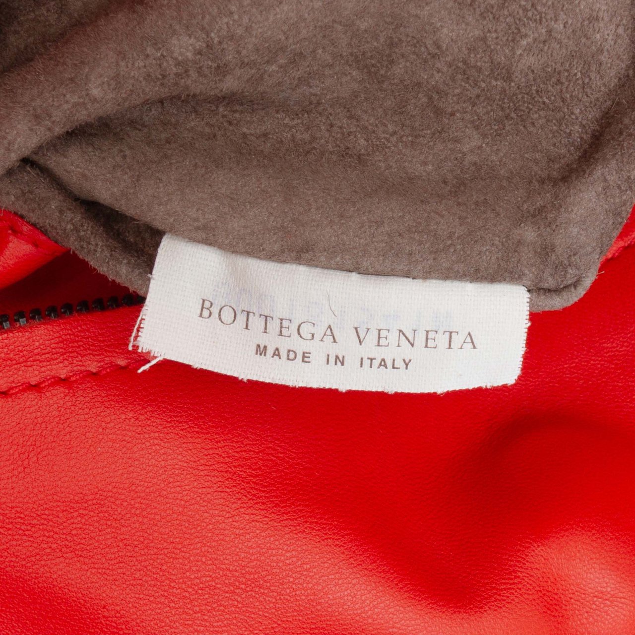 Bottega Veneta Nappa Intrecciato Parachute Tote Rood