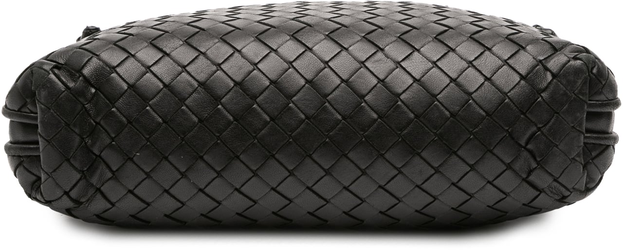 Bottega Veneta Nappa Intrecciato Nodini Crossbody Zwart