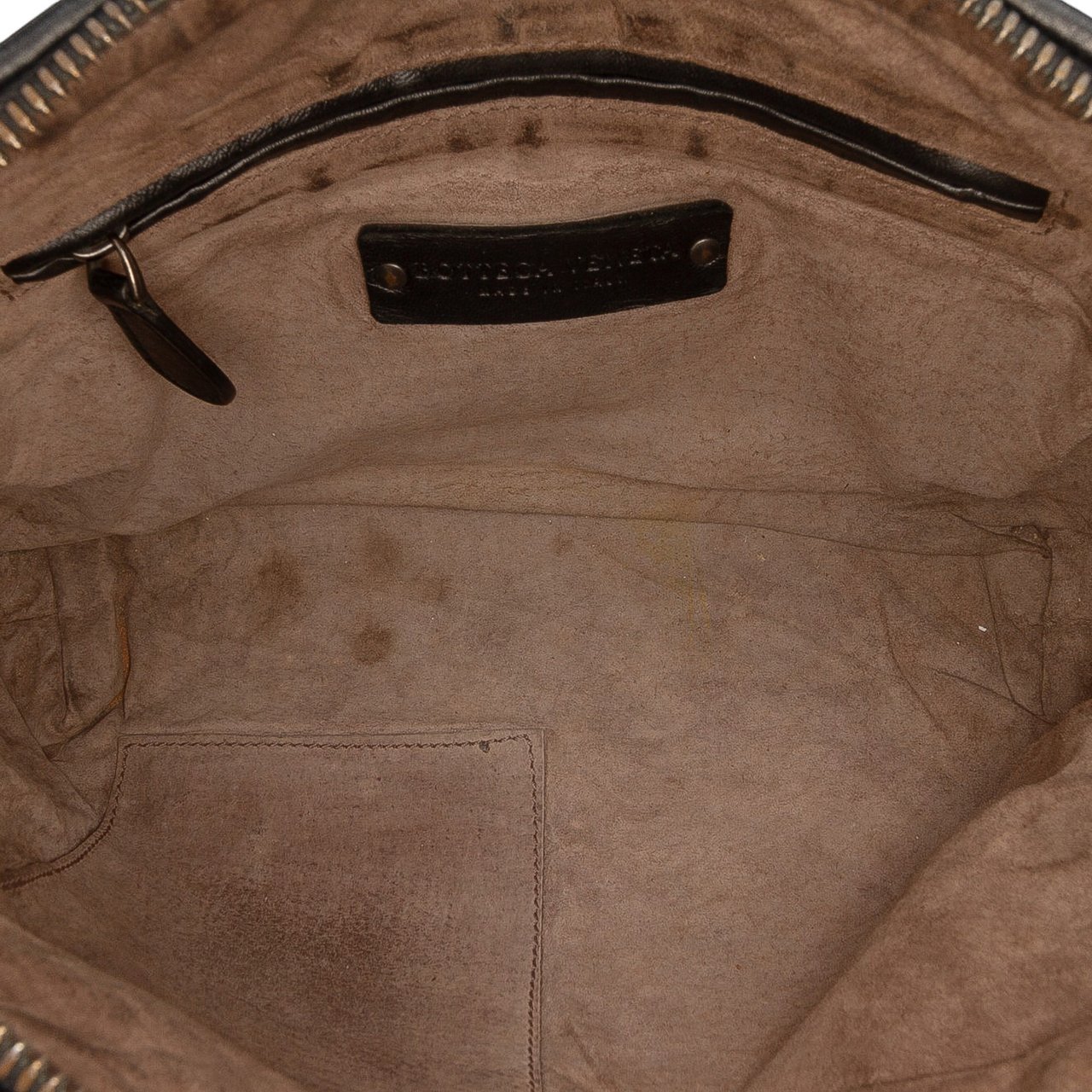 Bottega Veneta Nappa Intrecciato Nodini Crossbody Zwart