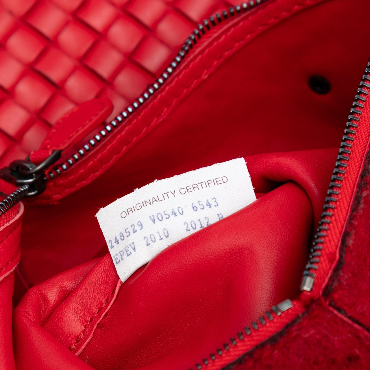 Bottega Veneta Nappa Intrecciato Tote Rood