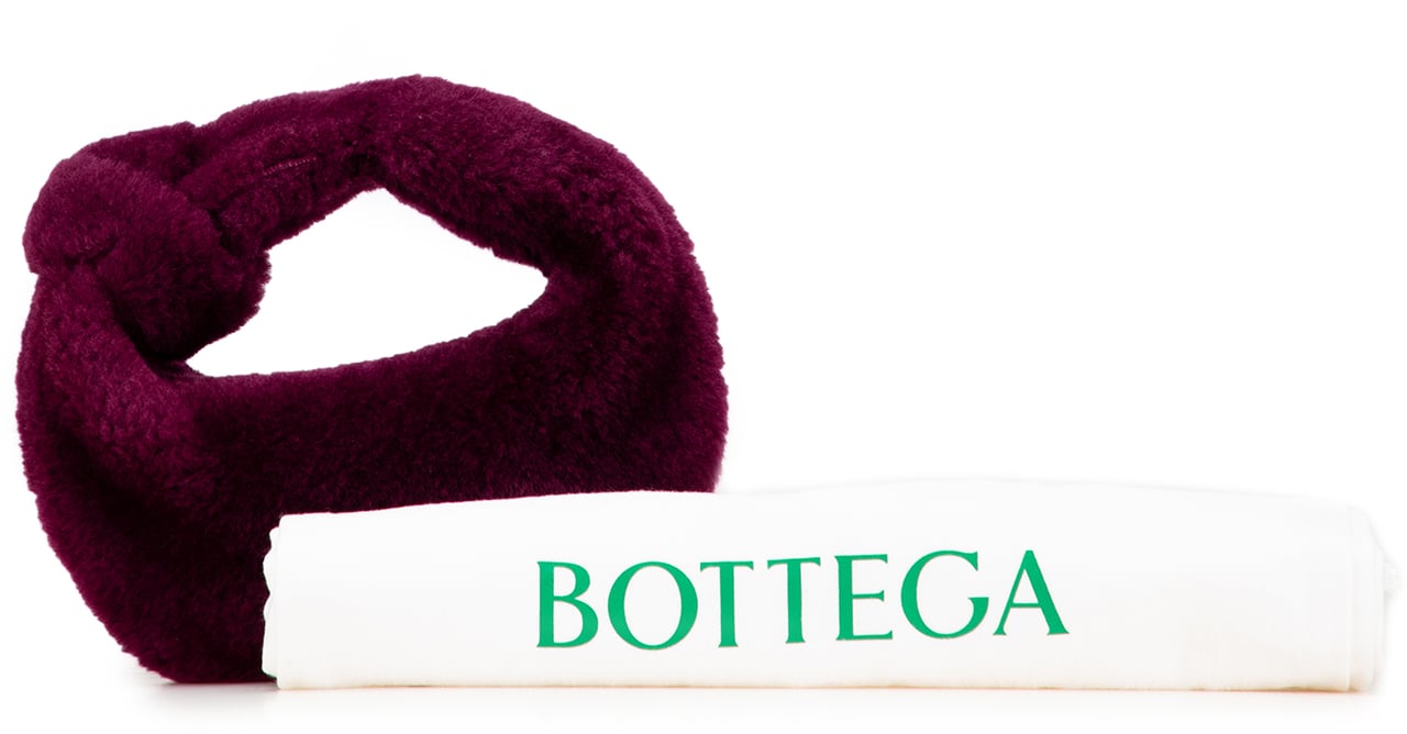 Bottega Veneta Mini Shearling Jodie Paars