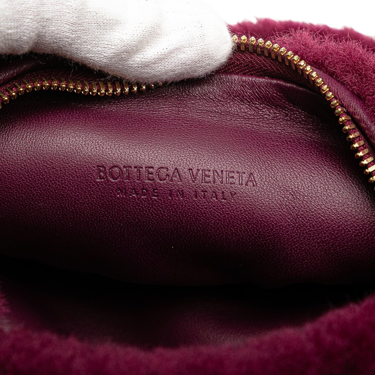 Bottega Veneta Mini Shearling Jodie Paars