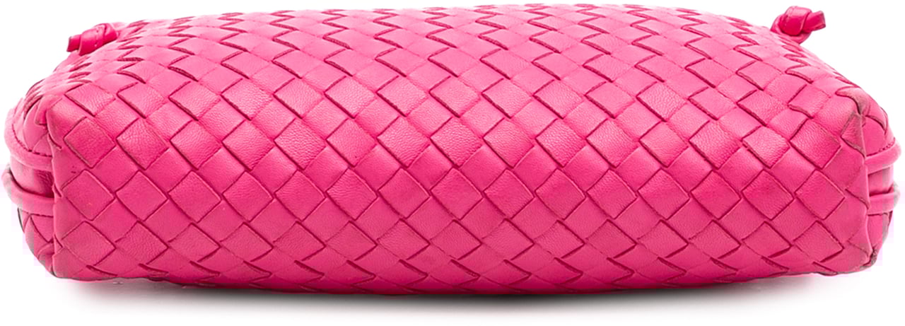 Bottega Veneta Nappa Intrecciato Nodini Crossbody Roze