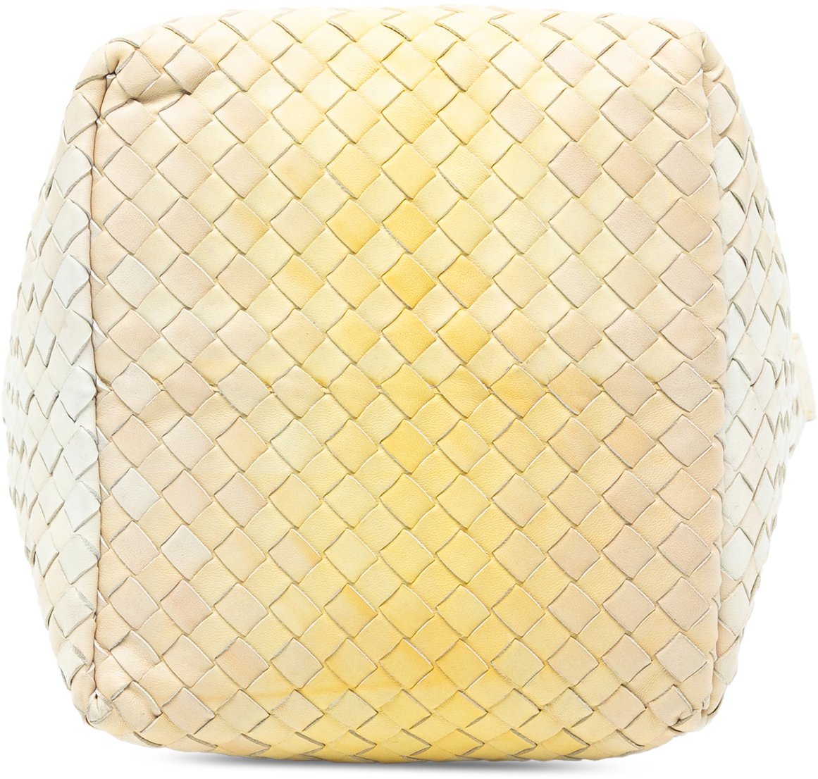 Bottega Veneta Nappa Intrecciato Nuance Bucket Bag Geel