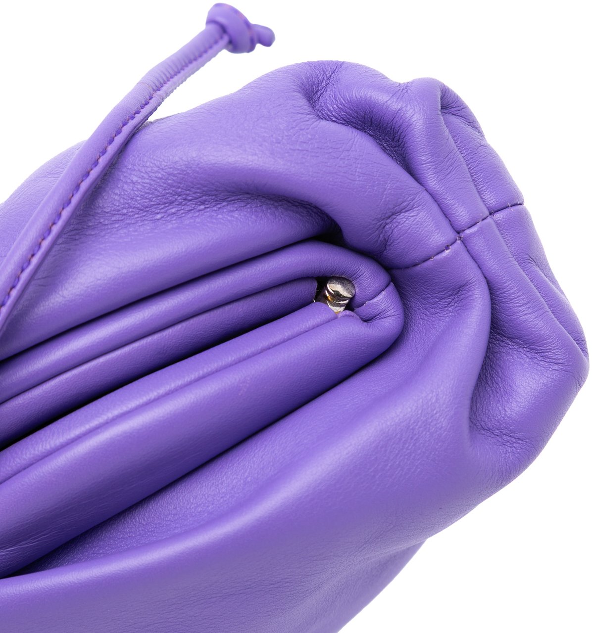 Bottega Veneta Lambskin The Mini Pouch Crossbody Paars