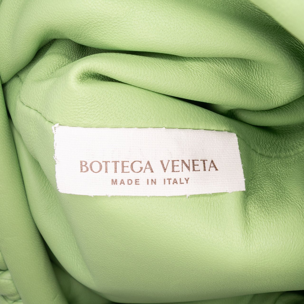 Bottega Veneta Nappa Intrecciato The Mini Pouch Crossbody Groen