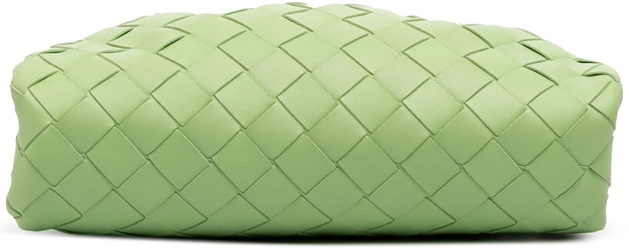 Bottega Veneta Nappa Intrecciato The Mini Pouch Crossbody Groen
