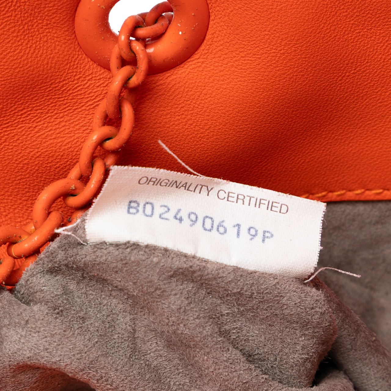 Bottega Veneta Nappa Intrecciato Ruffle Duo Shoulder Bag Oranje