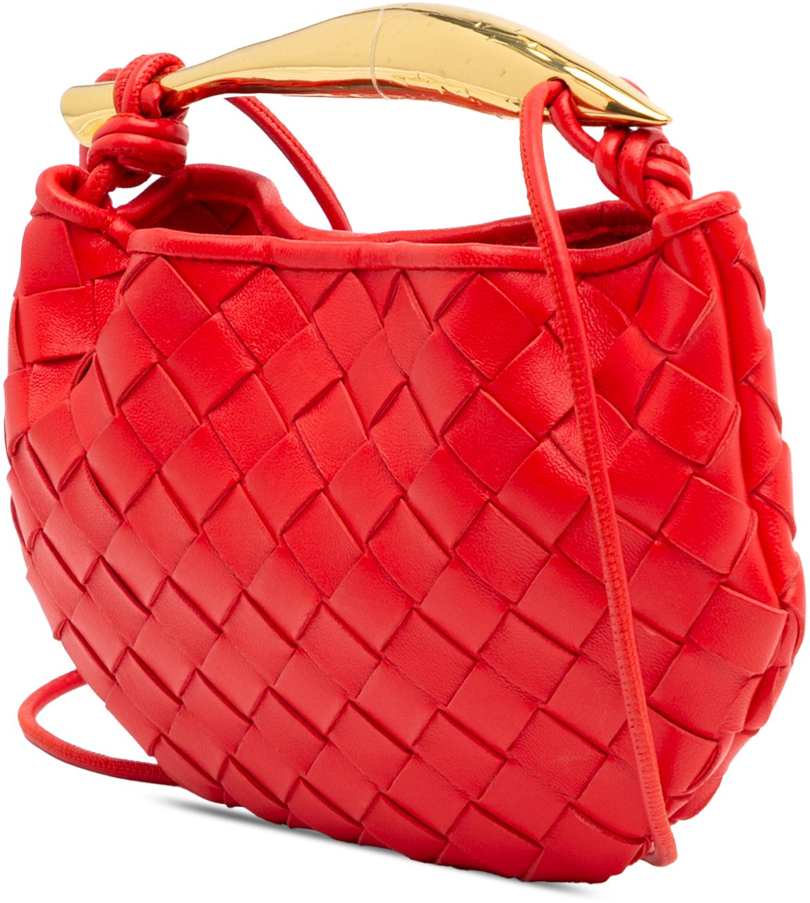 Bottega Veneta Baby Lambskin Intrecciato Sardine Rood