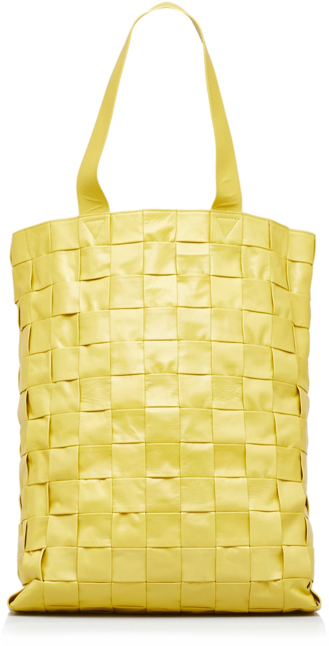 Bottega Veneta Nappa Maxi Intrecciato Cassette Tote Geel