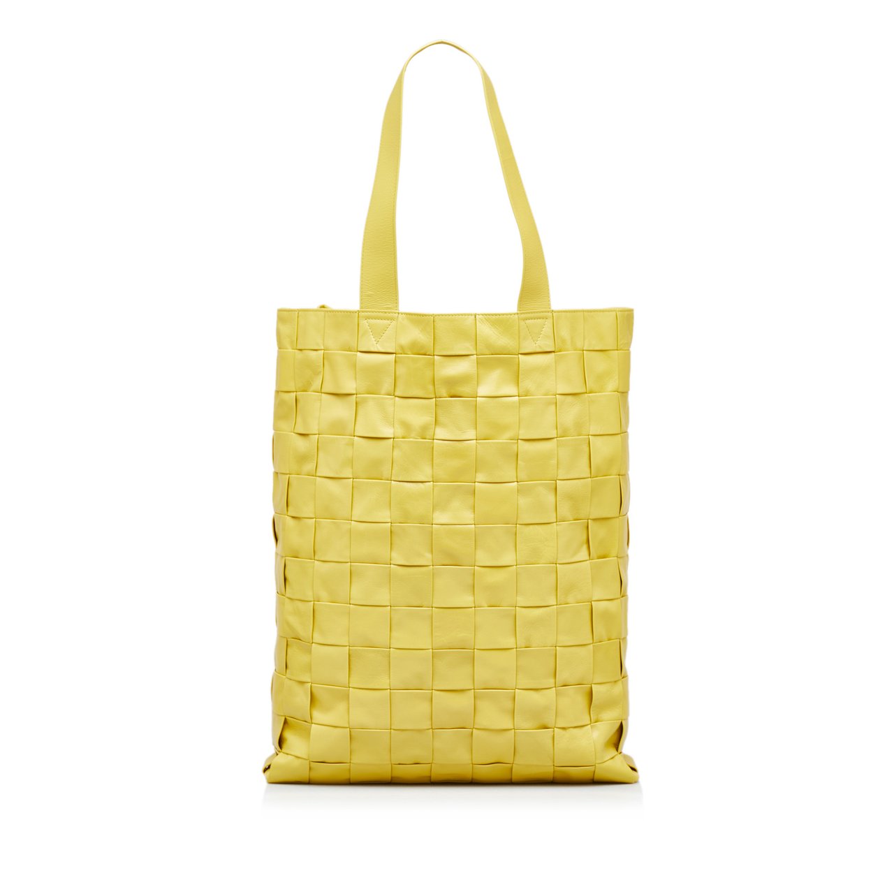 Bottega Veneta Nappa Maxi Intrecciato Cassette Tote Geel
