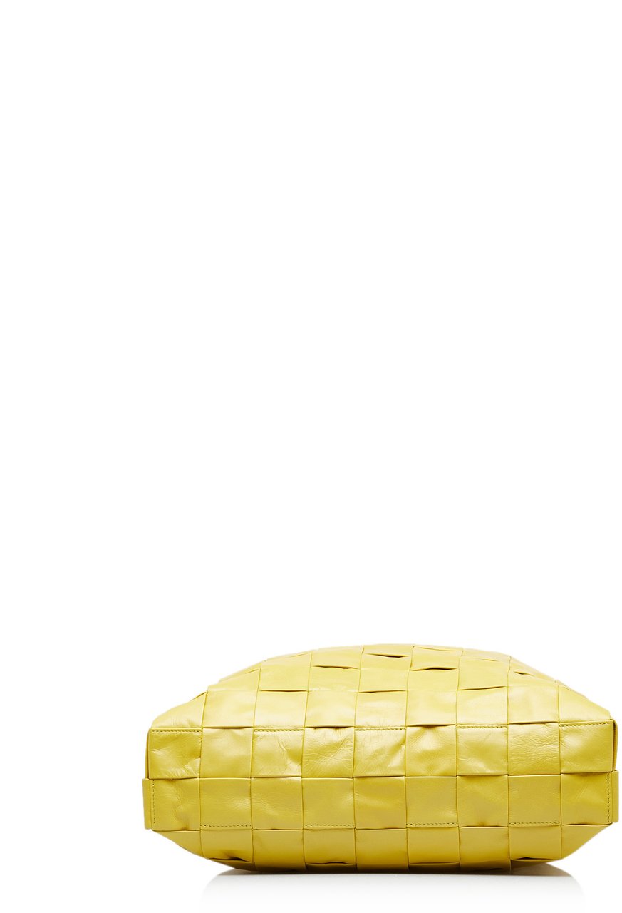 Bottega Veneta Nappa Maxi Intrecciato Cassette Tote Geel
