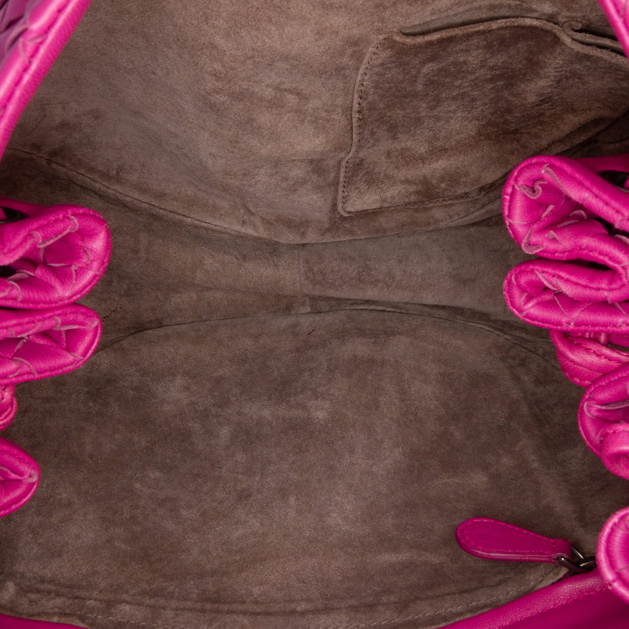 Bottega Veneta Nappa Intrecciato Flap Crossbody Roze