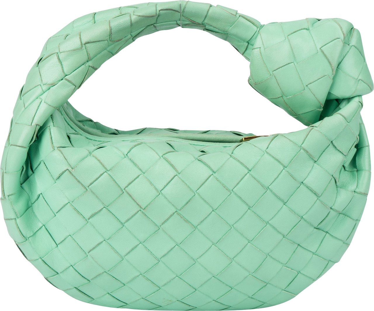 Bottega Veneta Bottega Veneta Green Intrecciato Leather Mini Jodie Handbag Groen
