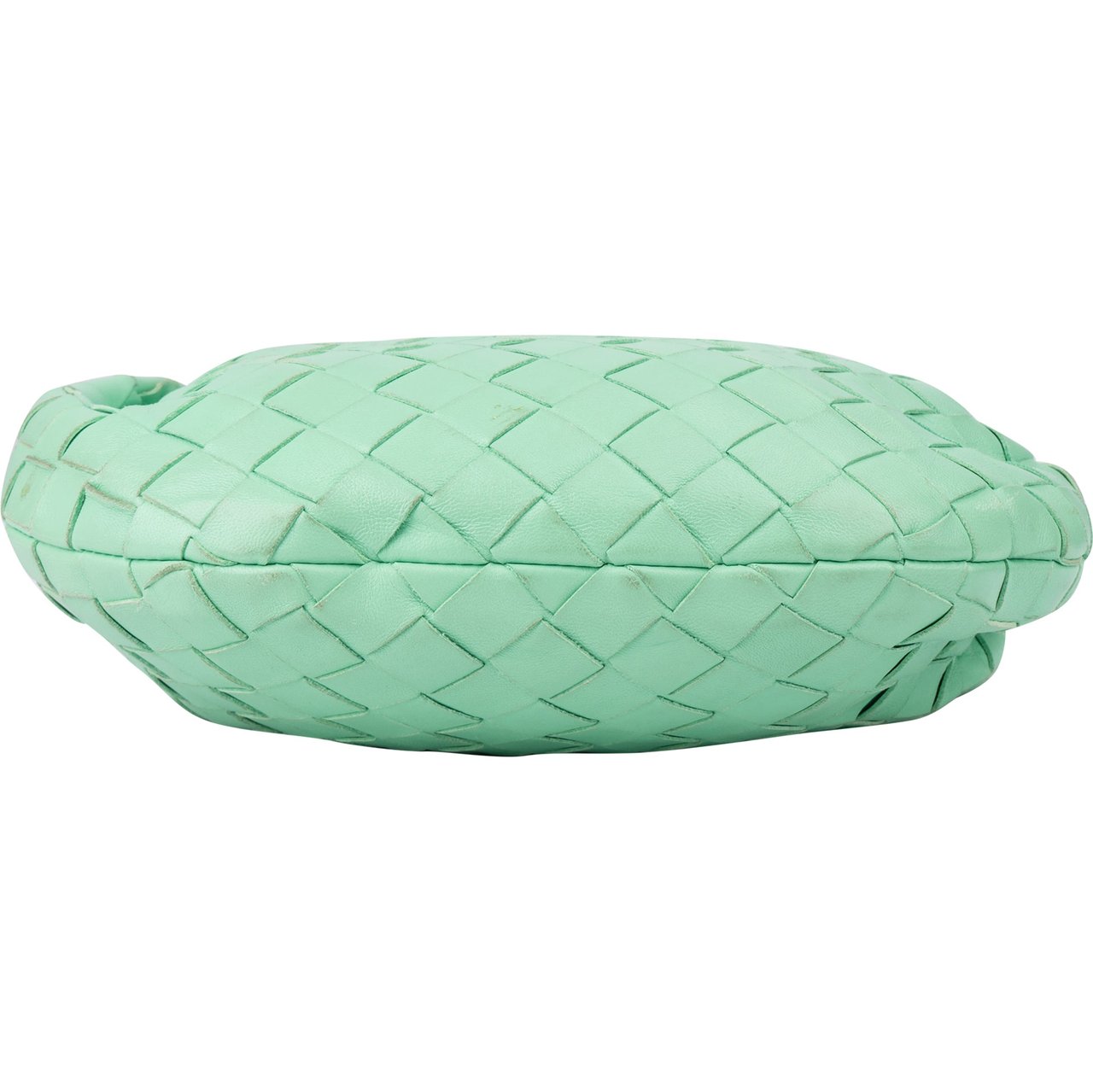 Bottega Veneta Intrecciato Leather Mini Jodie Handbag Groen