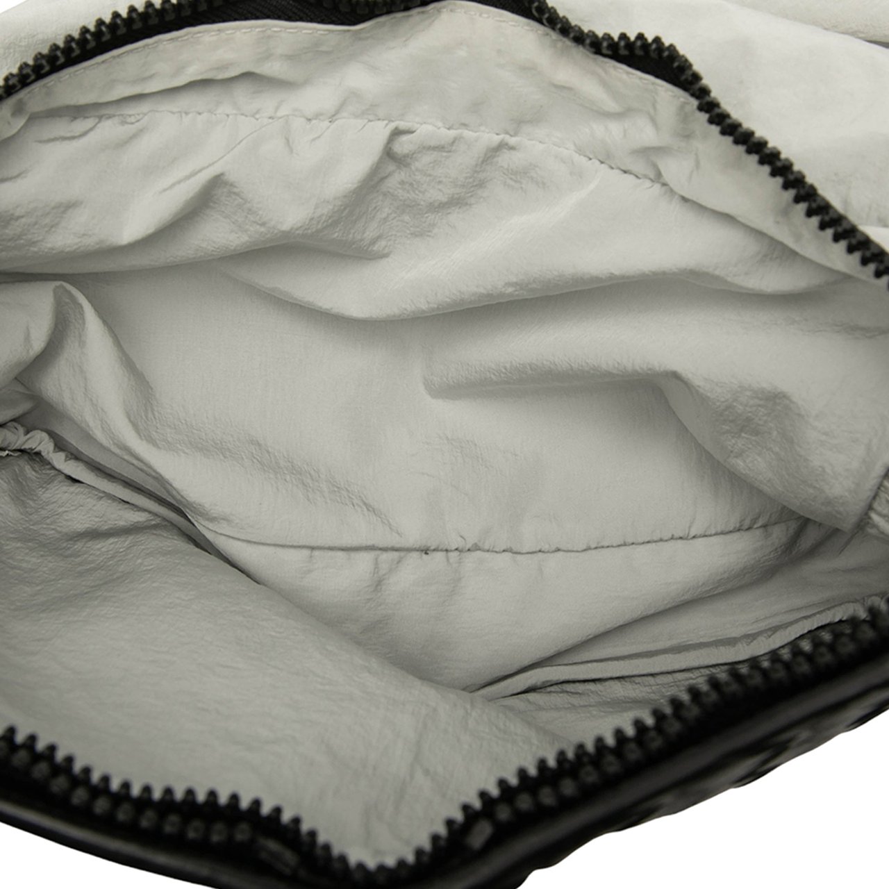 Bottega Veneta Intrecciato Trimmed Nylon Eco Tote Wit