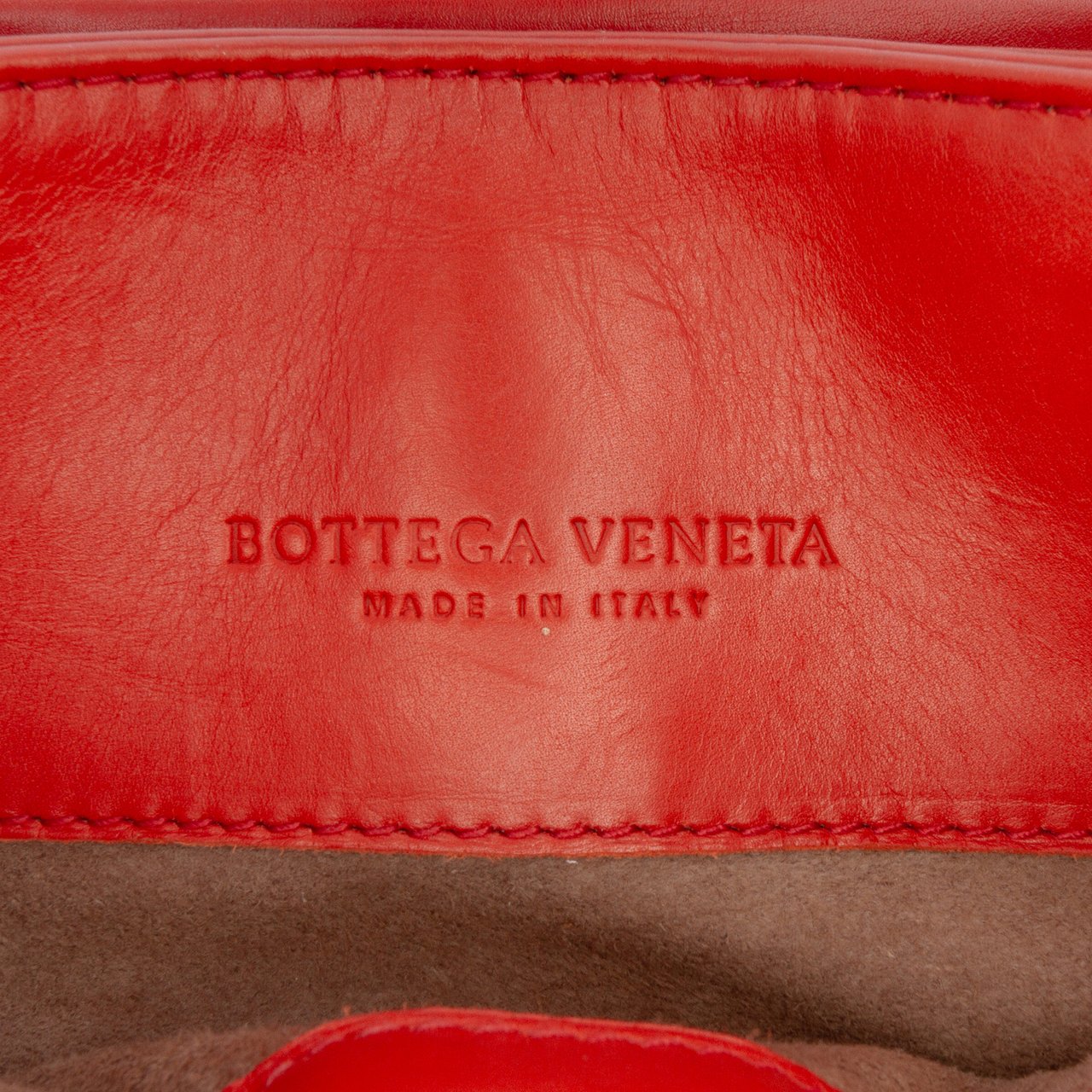 Bottega Veneta Mini Nappa Intrecciato Roma Satchel Rood