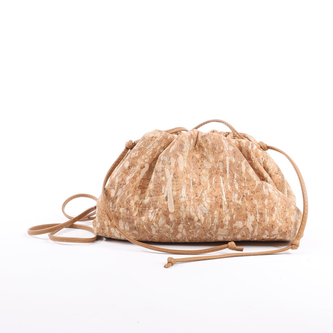 Bottega Veneta Bottega Veneta Mini The Pouch 20 Cork Crossbody bag in Beige Beige