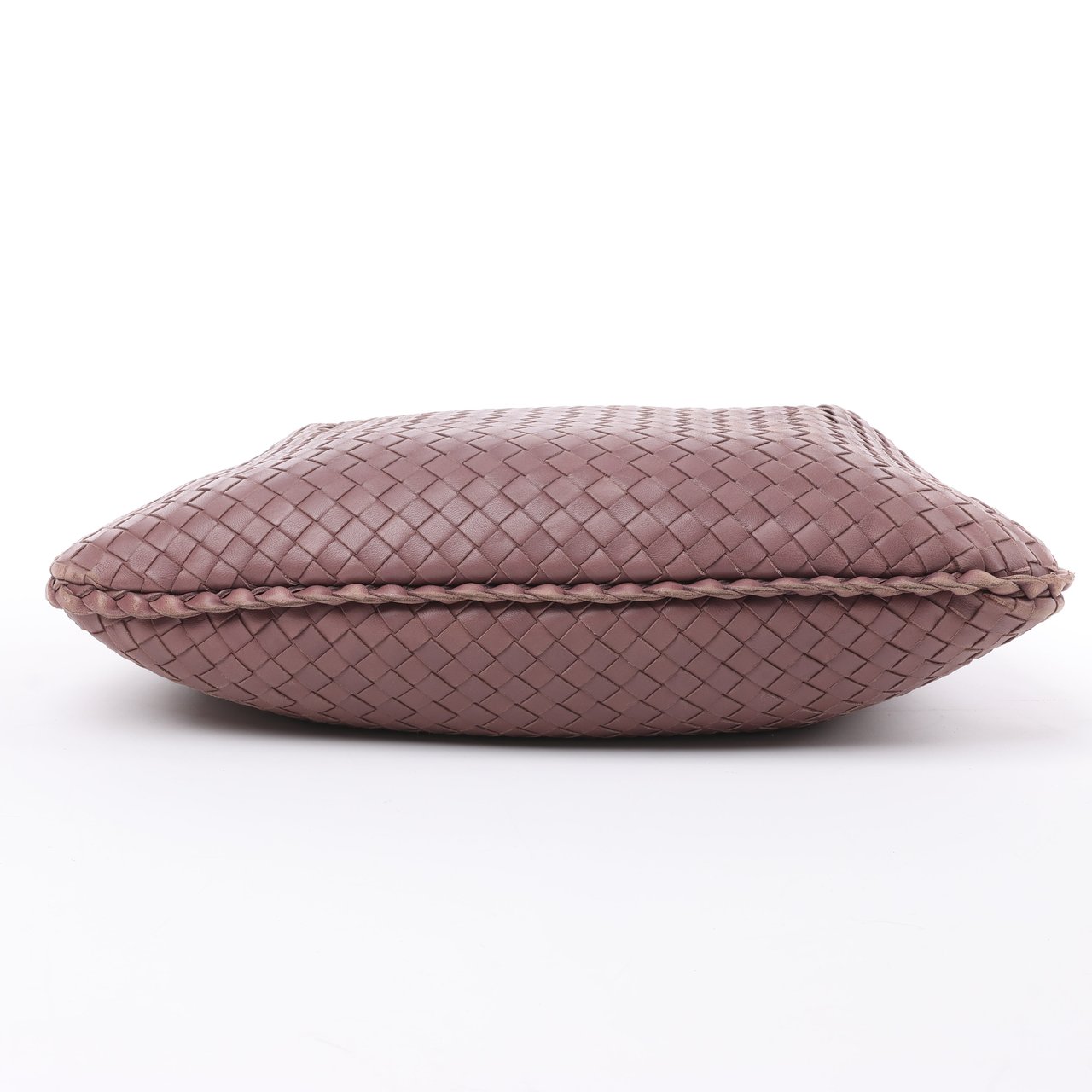 Bottega Veneta Bottega Veneta Intrecciato Hobo Leather Shoulder Bag in Dusty Rose Taupe 115653 Paars