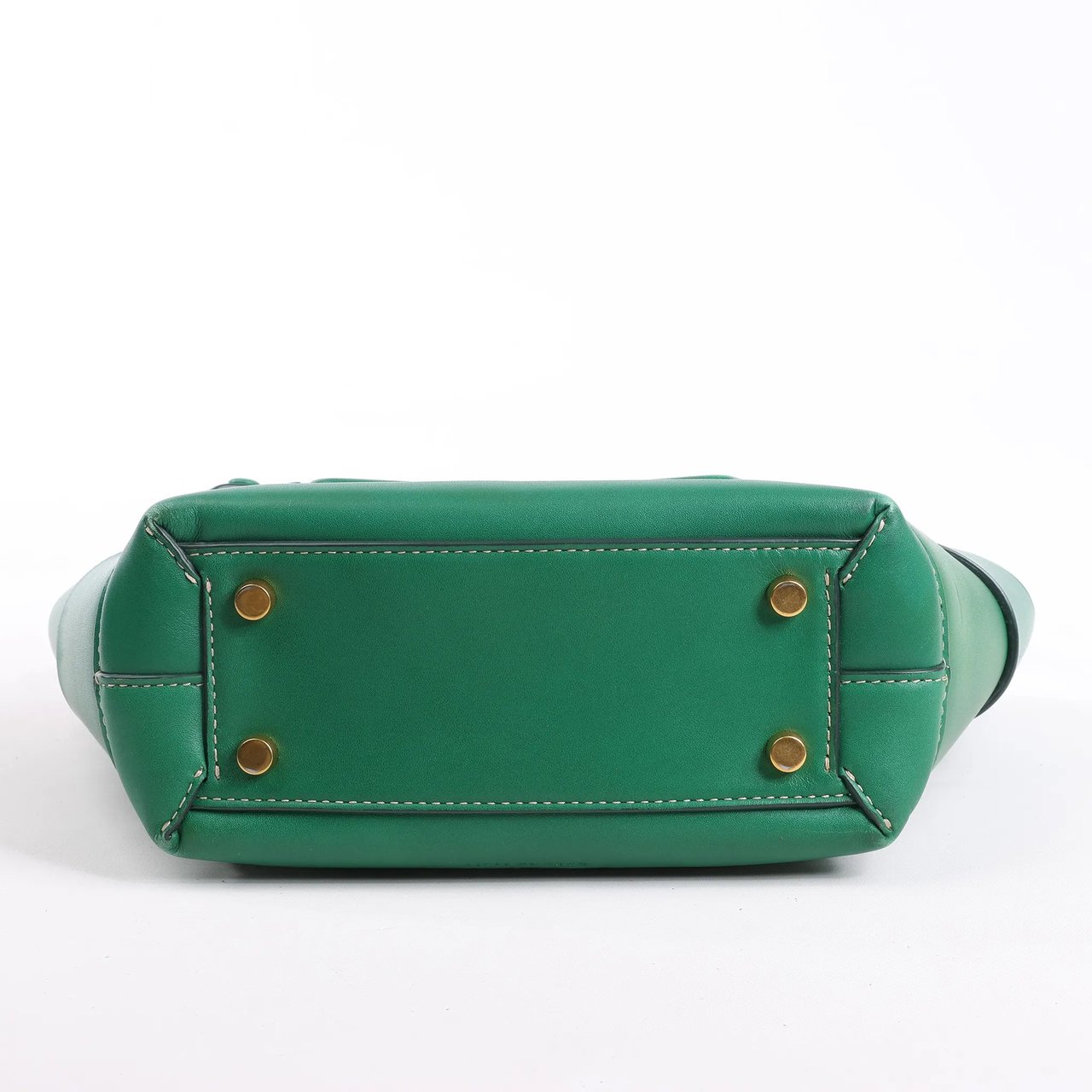 Bottega Veneta Bottega Veneta Arco Mini Leather Maxi Intrecciato 2Way Handbag in Green Groen