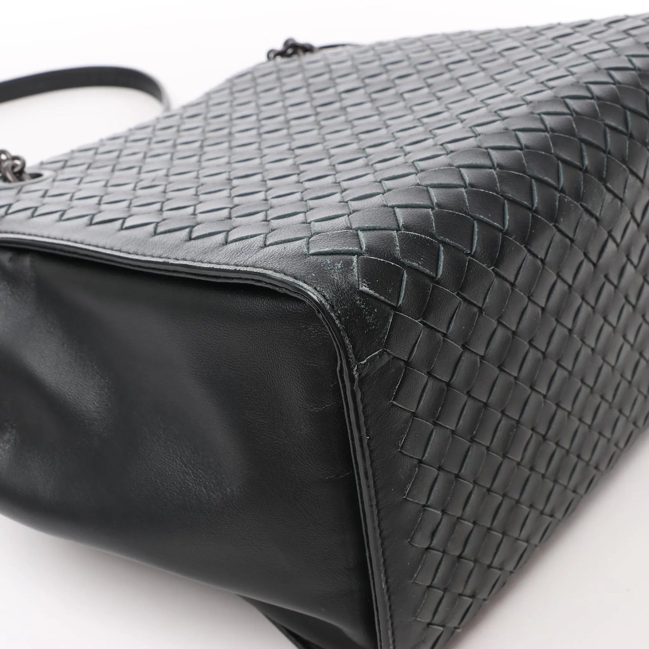 Bottega Veneta Bottega Veneta Intrecciato Leather 2Way Handbag in Black Zwart