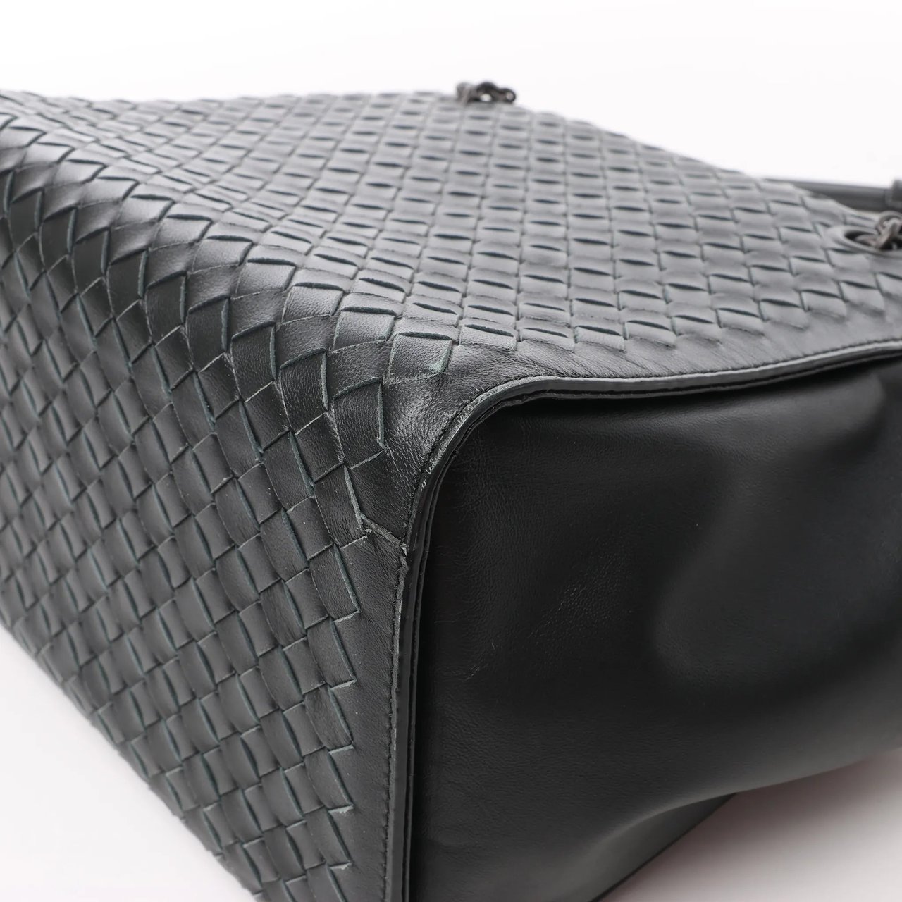 Bottega Veneta Bottega Veneta Intrecciato Leather 2Way Handbag in Black Zwart