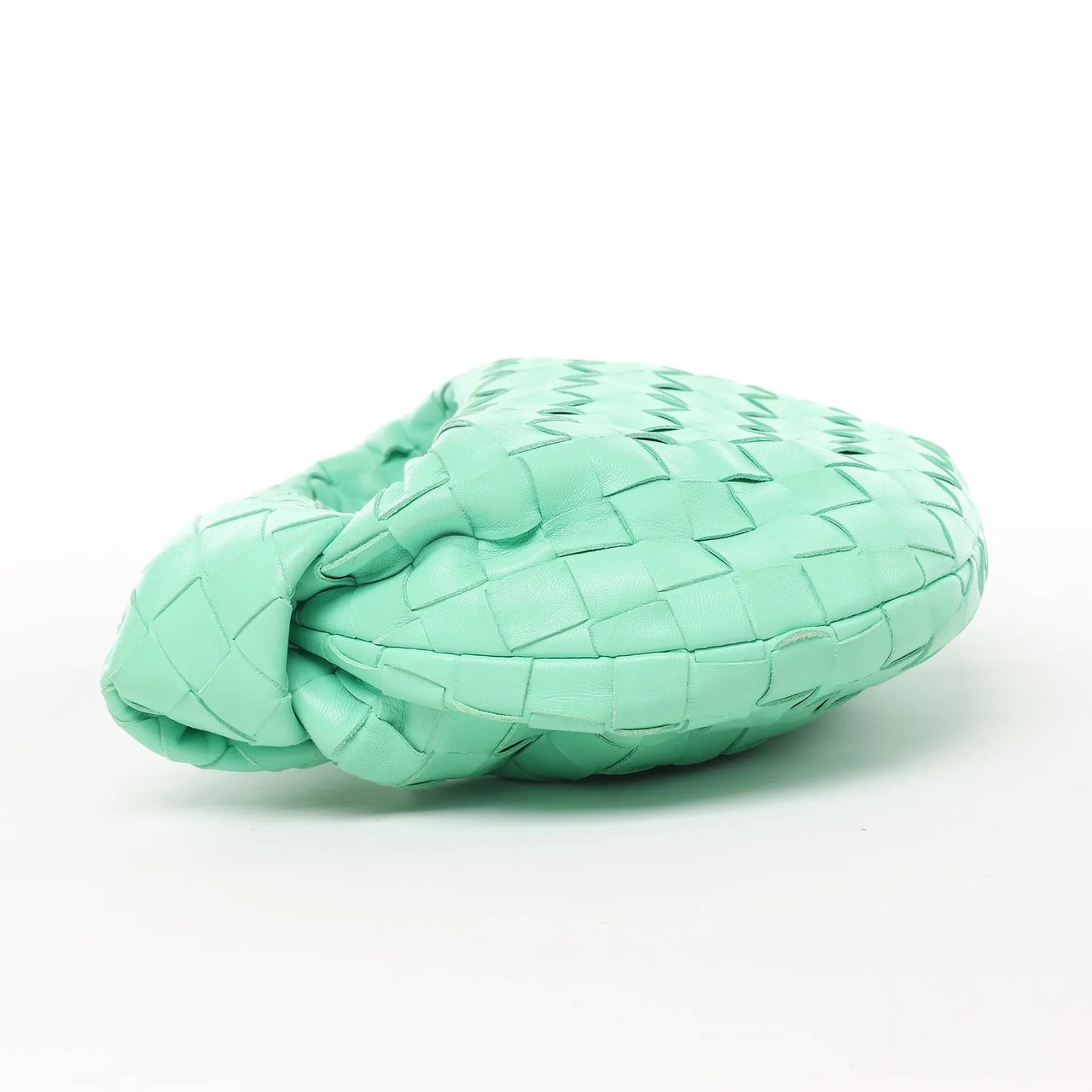 Bottega Veneta Bottega Veneta Intrecciato Mini Jodie Leather Handbag in Green Groen