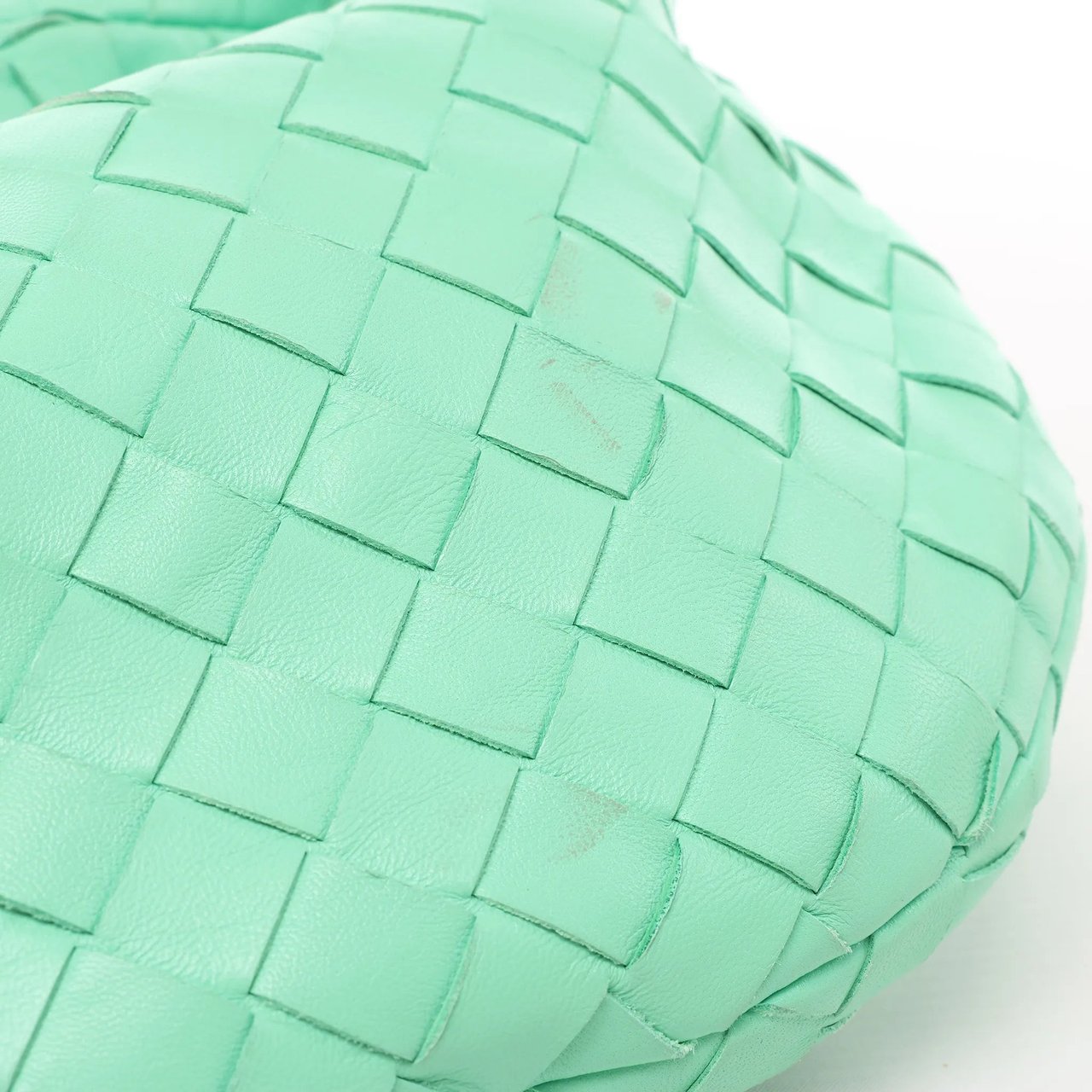Bottega Veneta Bottega Veneta Intrecciato Mini Jodie Leather Handbag in Green Groen