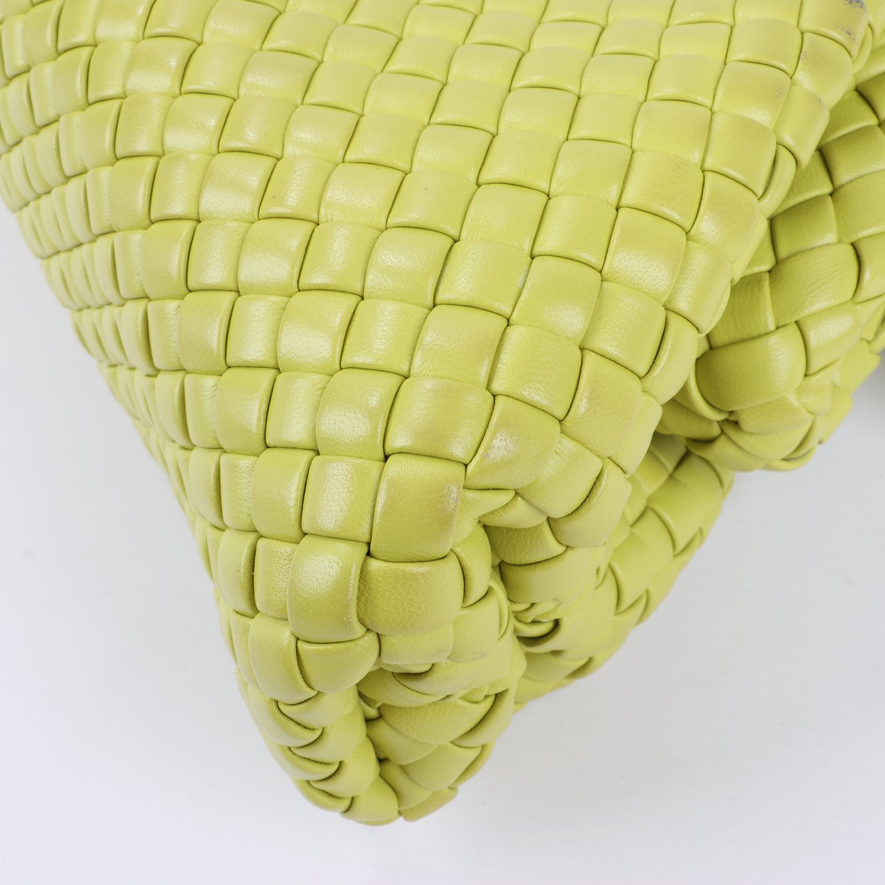 Bottega Veneta Bottega Veneta Intrecciato Small Leather 2Way Handbag in Yellowish Green (Marketplaces) Groen