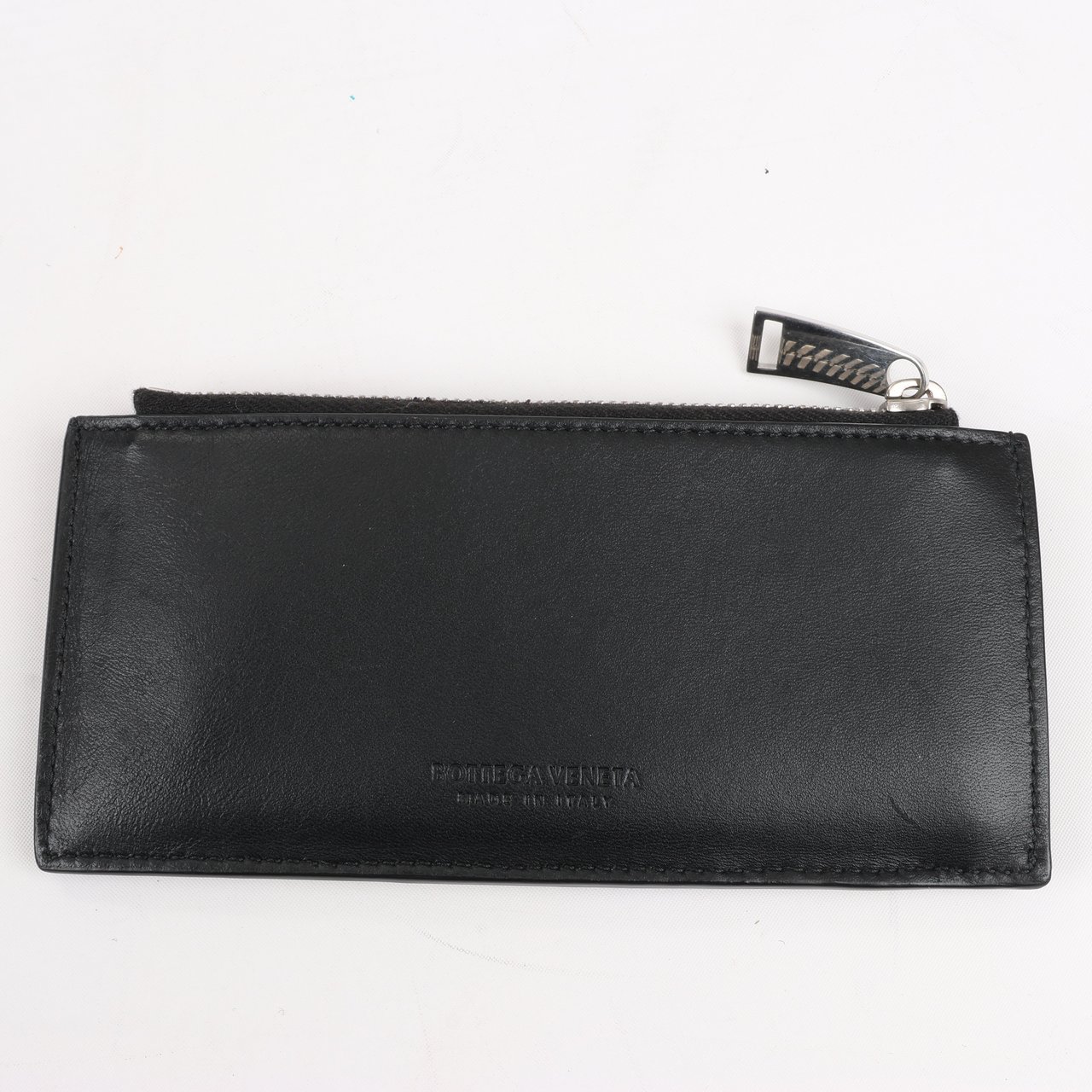 Bottega Veneta Bottega Veneta Leather Fragment Case in Black × Brown Divers
