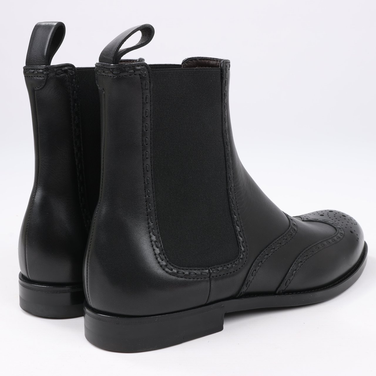 Bottega Veneta Bottega Veneta Leather x Fabric Side Gore Ankle Boots Black in Size 39 (Marketplaces) Zwart